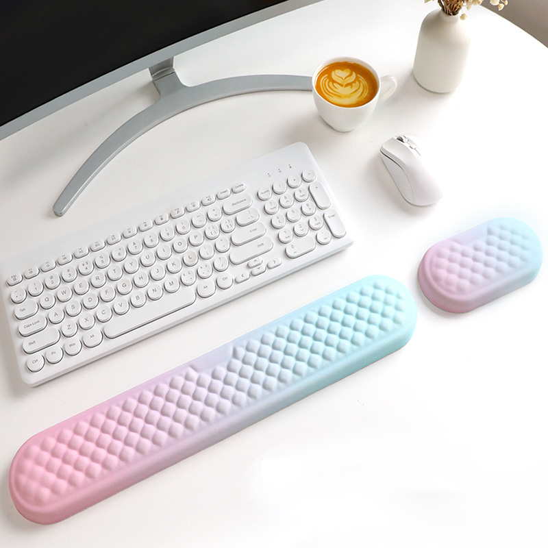Desk Setup Gadgets - Keyboard Wrist Rest Pad Set Soft
