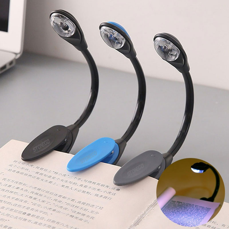 Desk Setup For Laptop - Mini Flexible Clip-on Bright Book Lamp