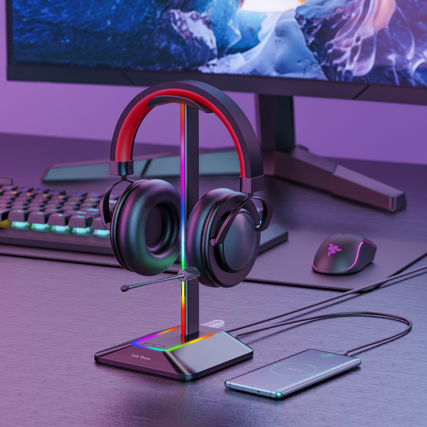 New Bee Z8 RGB Headphones Stan - Desk Setup Game บทวิจารณ์และราคา