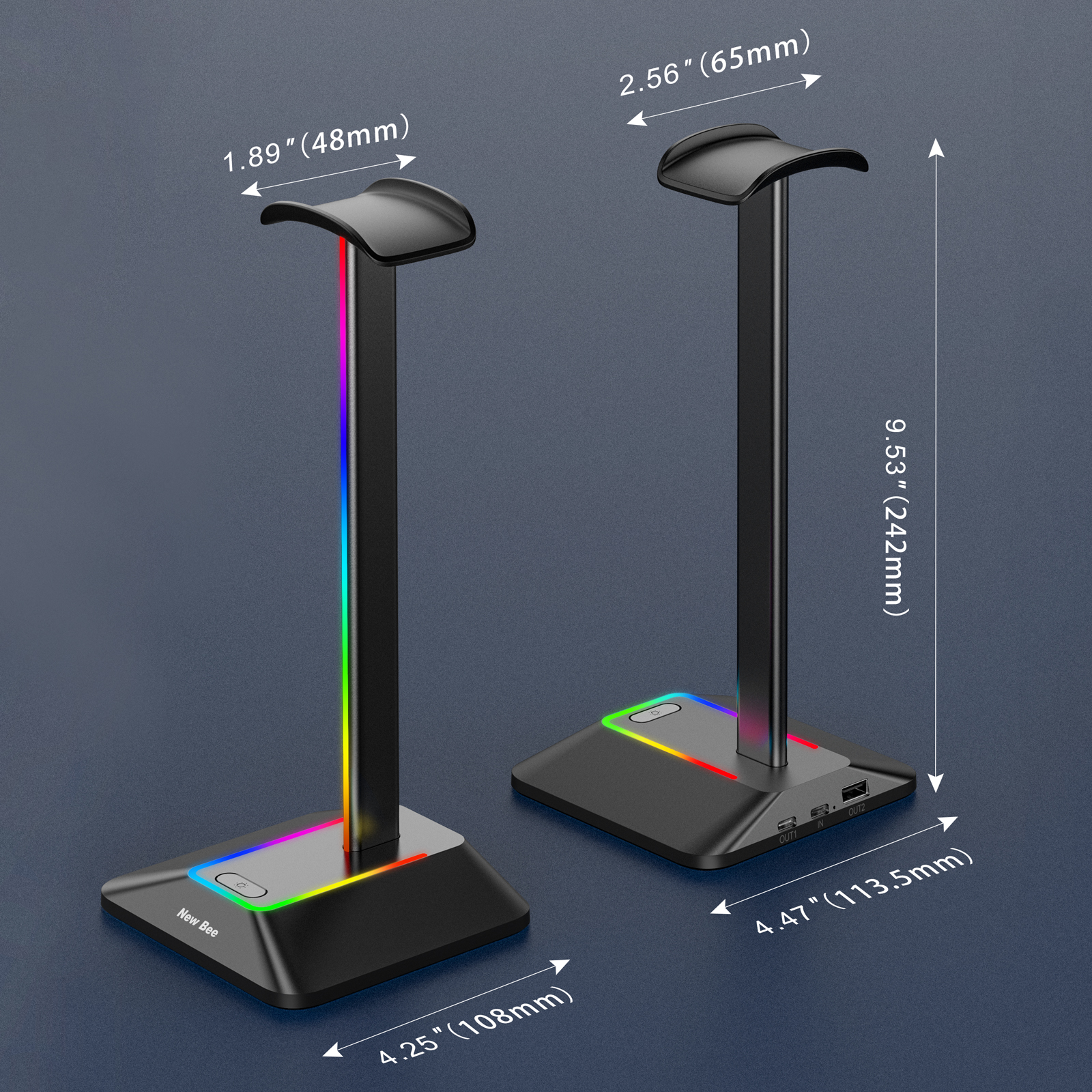 New Bee Z8 RGB Headphones Stan - Desk Setup Game บทวิจารณ์และราคา