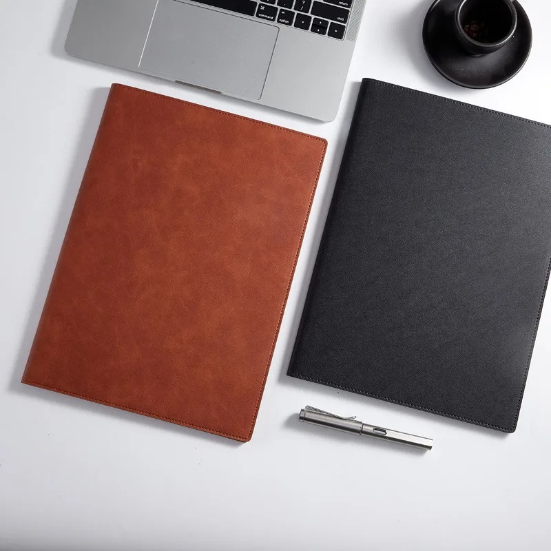 A4 Leather Business Portfolio  - Pen Cup Magnetic บทวิจารณ์และราคา