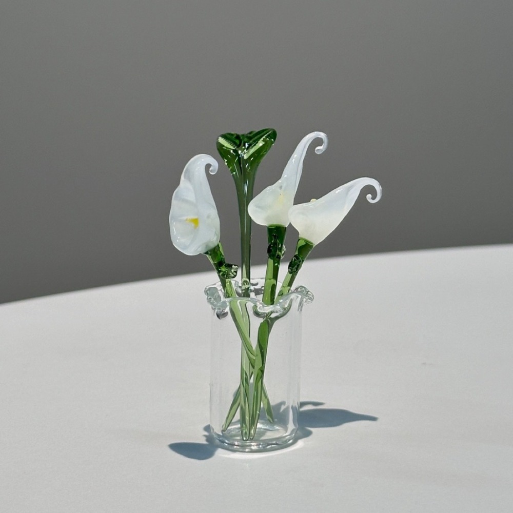 1 PC Handmade Glass Floral Bou - Desk Setup Computer บทวิจารณ์และราคา