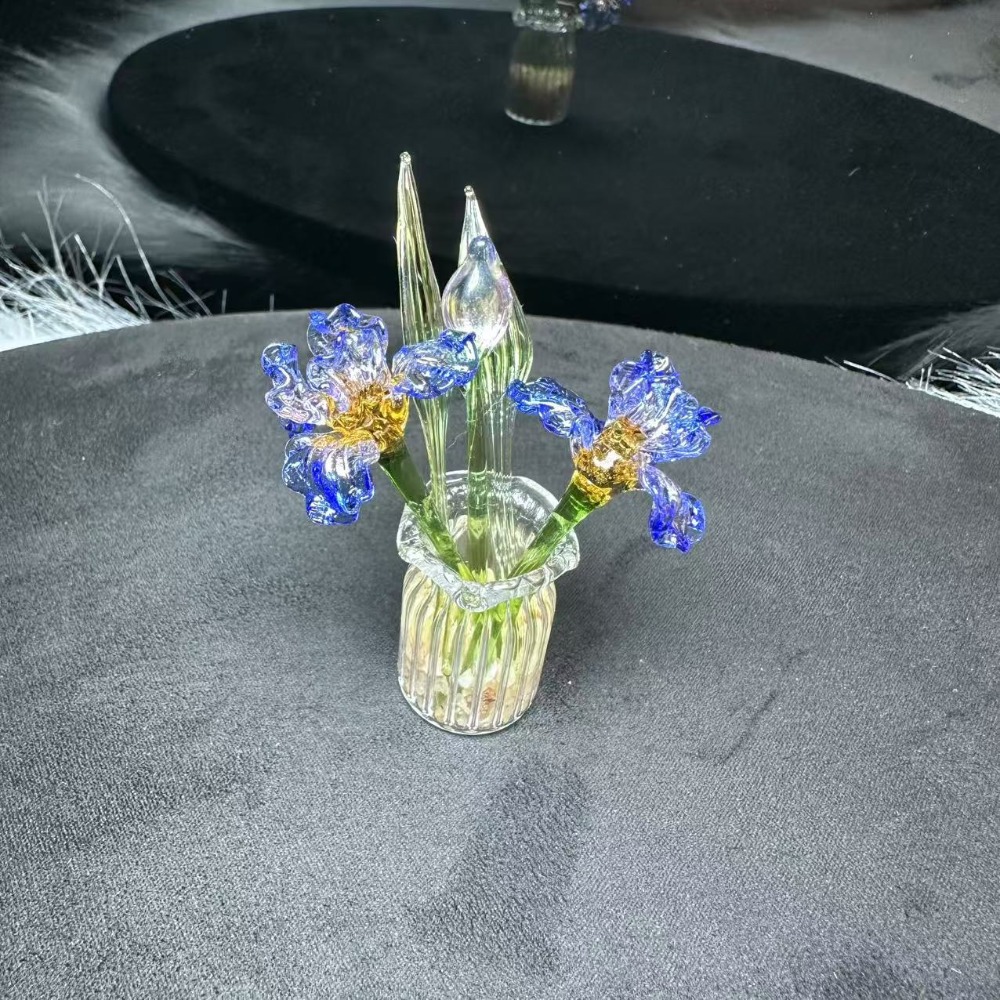 1 PC Handmade Glass Floral Bou - Desk Setup Computer บทวิจารณ์และราคา
