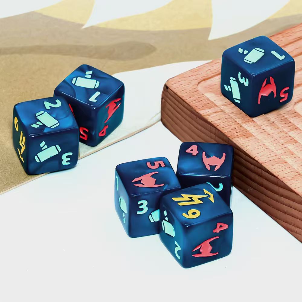 6 Blue-Green Hero Dice Set-6-S - Desk Setup Game บทวิจารณ์และราคา