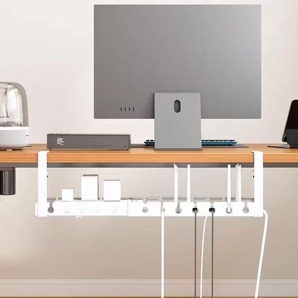 Extendable Under Desk Cable Ma - Desk Setup Shelves บทวิจารณ์และราคา