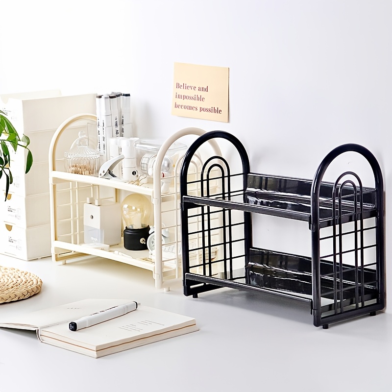 1pc Double Layer Multi-Functio - Desk Setup Shelves บทวิจารณ์และราคา