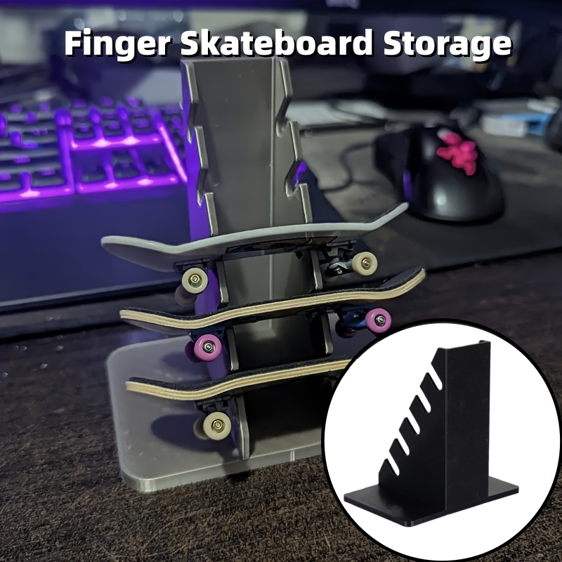 1PCS Finger Skateboard Display - Desk Setup Shelves บทวิจารณ์และราคา