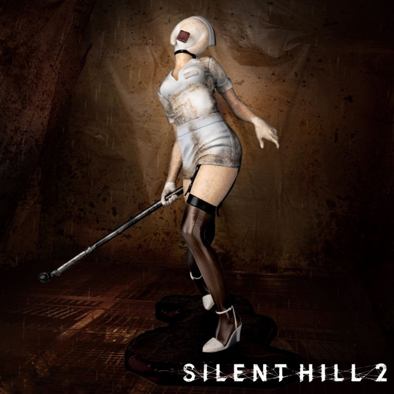 Scary Pyramid Head Figure Bubb - Desk Setup Game บทวิจารณ์และราคา