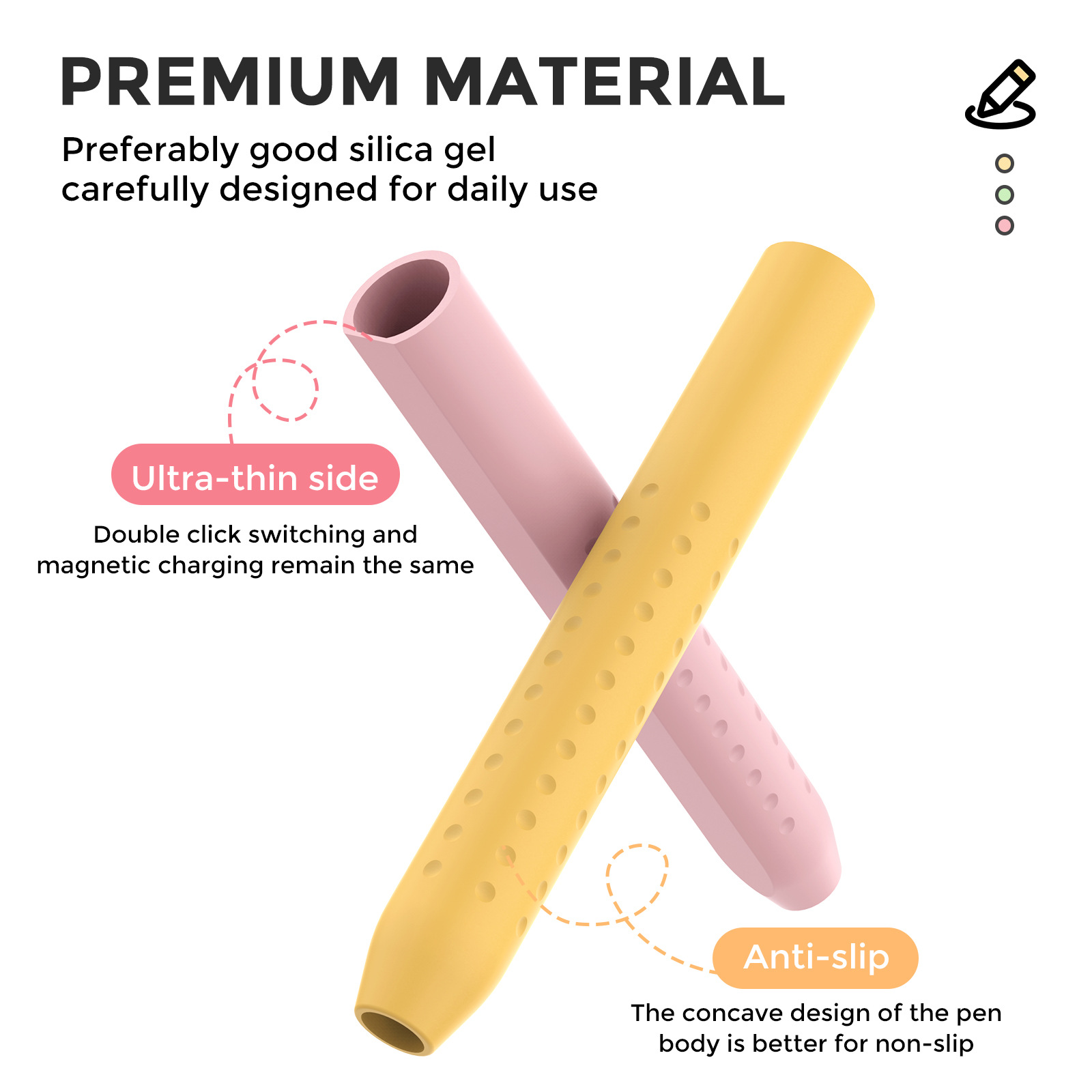 1PC Stylus Cover for Apple Pen - Pen Cup Magnetic บทวิจารณ์และราคา