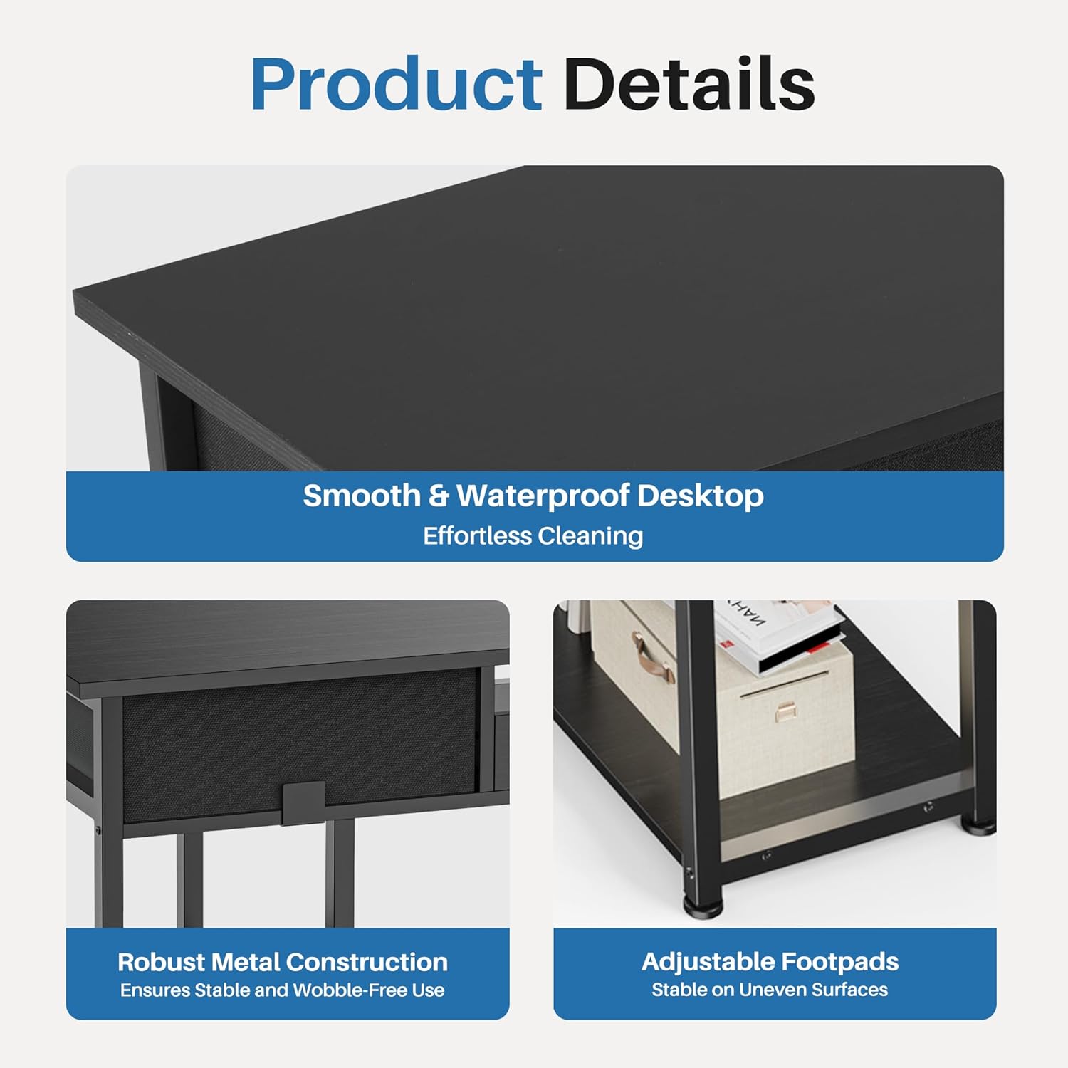 48-Inch Computer Desk with Fab - Desk Setup Small Room บทวิจารณ์และราคา