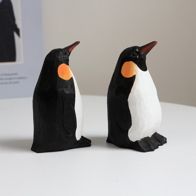 1 PC Emperor Penguin Handcarve - Desk Setup Computer บทวิจารณ์และราคา