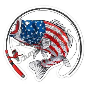 Perch Fishing Stickers Window  - Desk Setup For Laptop บทวิจารณ์และราคา