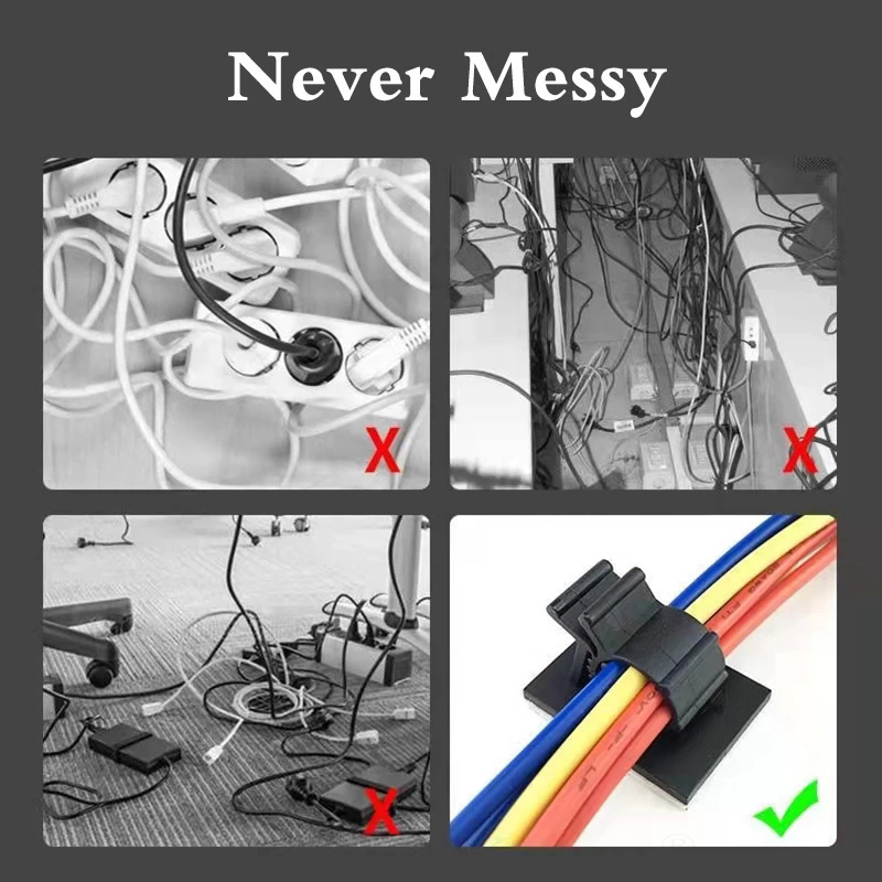 Cable Organizer Self Adhesive  - Desk Setup Computer บทวิจารณ์และราคา