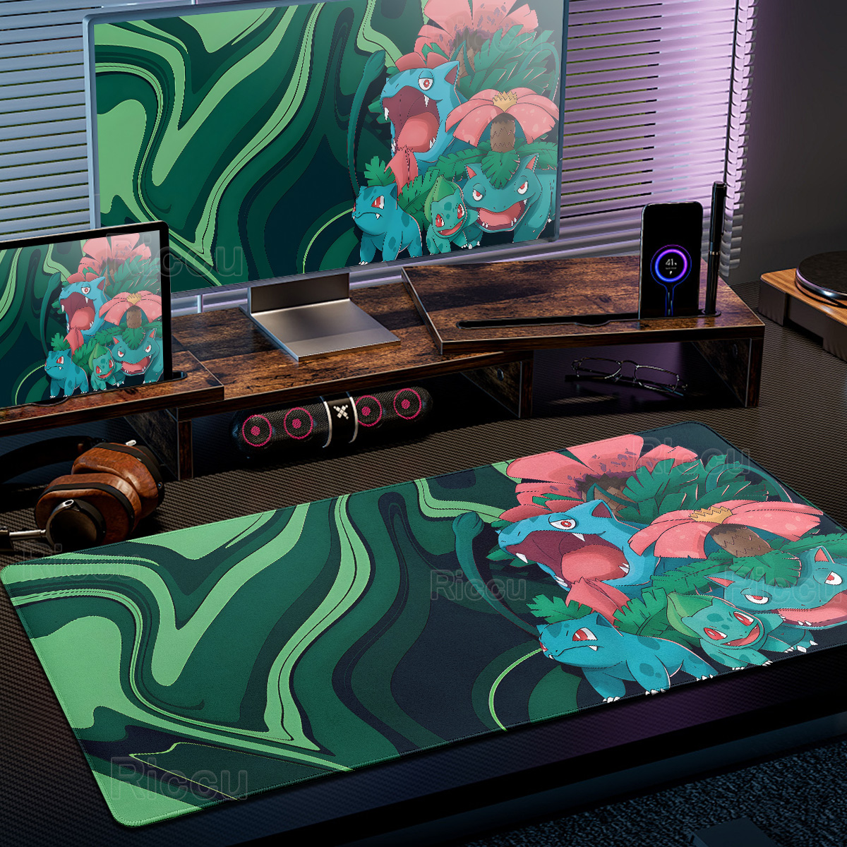 Anime Cartoon P-Pokémon Fluid  - Desk Setup Background บทวิจารณ์และราคา