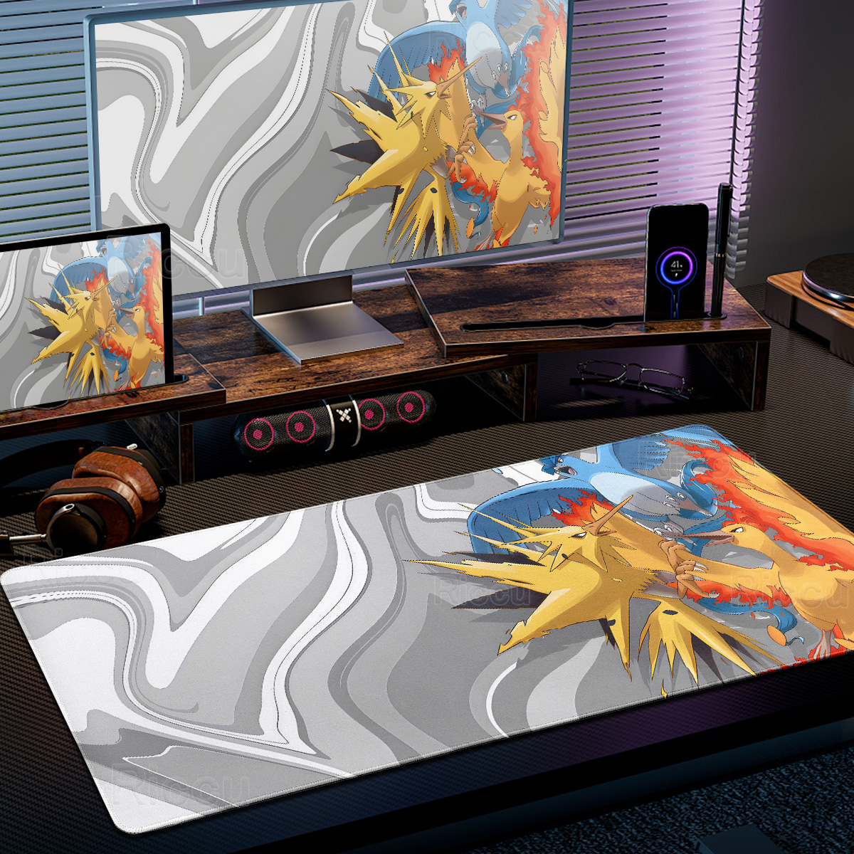 Anime Cartoon P-Pokémon Fluid  - Desk Setup Background บทวิจารณ์และราคา