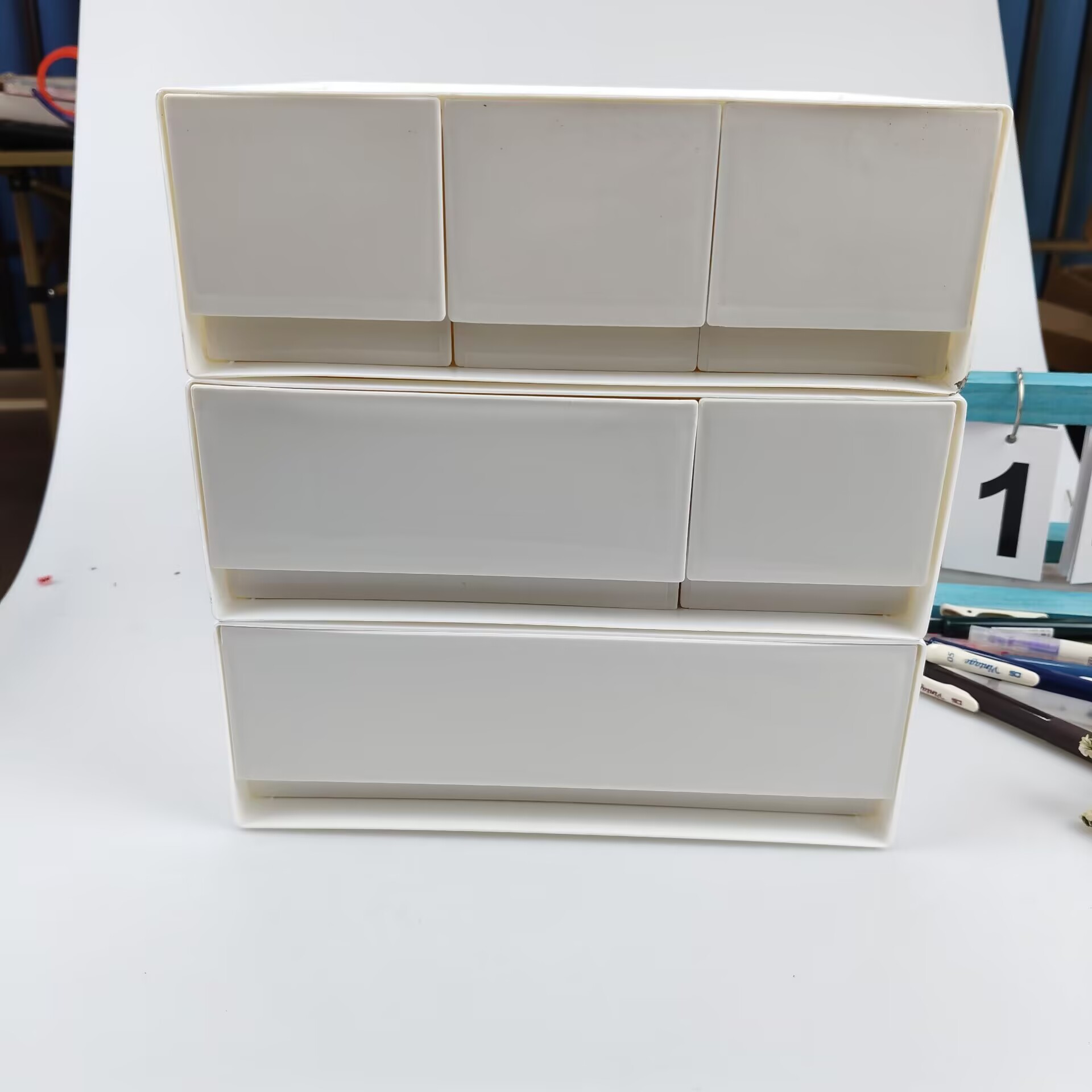 Desktop Storage Box, Drawer, C - Desk Setup Shelves บทวิจารณ์และราคา