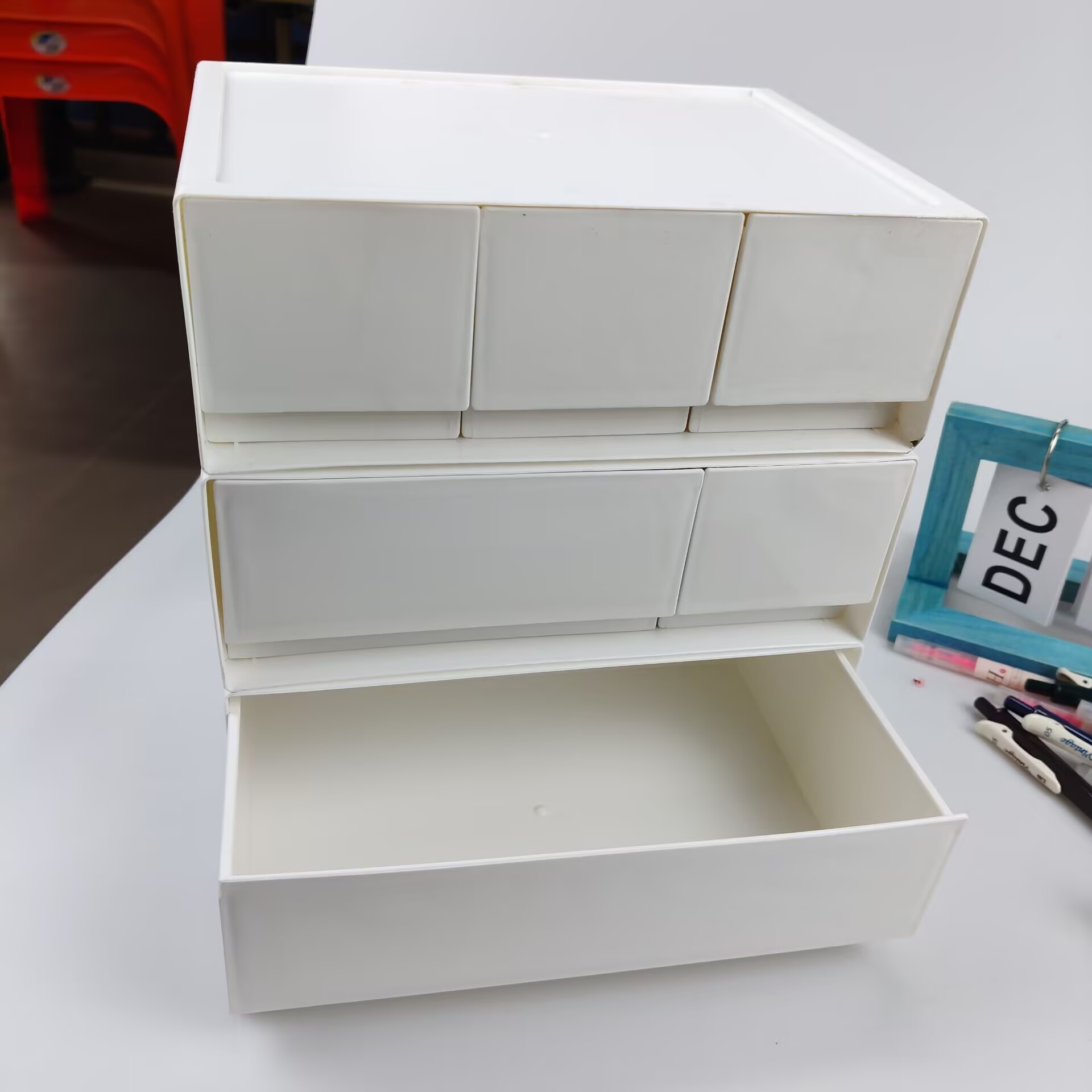 Desktop Storage Box, Drawer, C - Desk Setup Shelves บทวิจารณ์และราคา