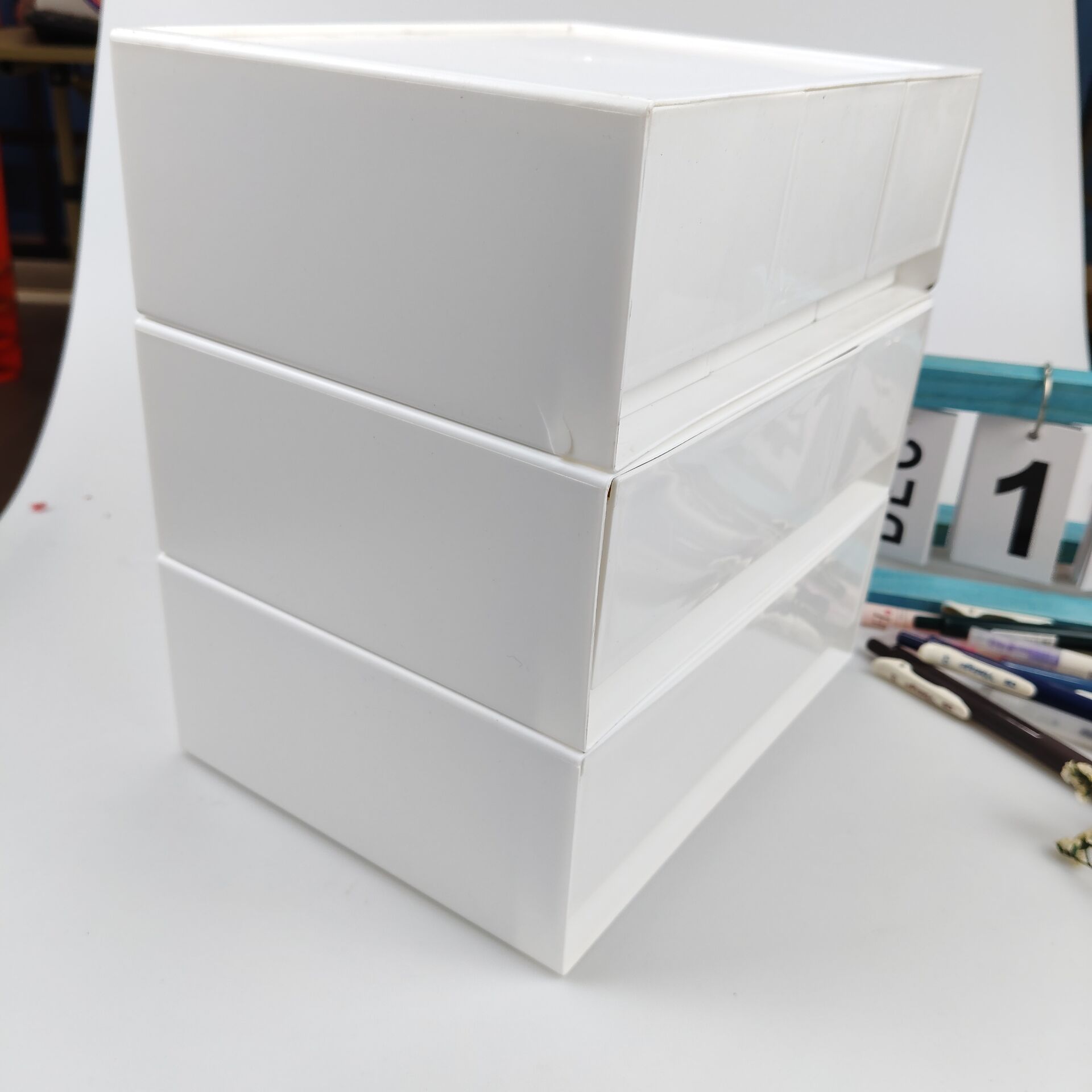 Desktop Storage Box, Drawer, C - Desk Setup Shelves บทวิจารณ์และราคา