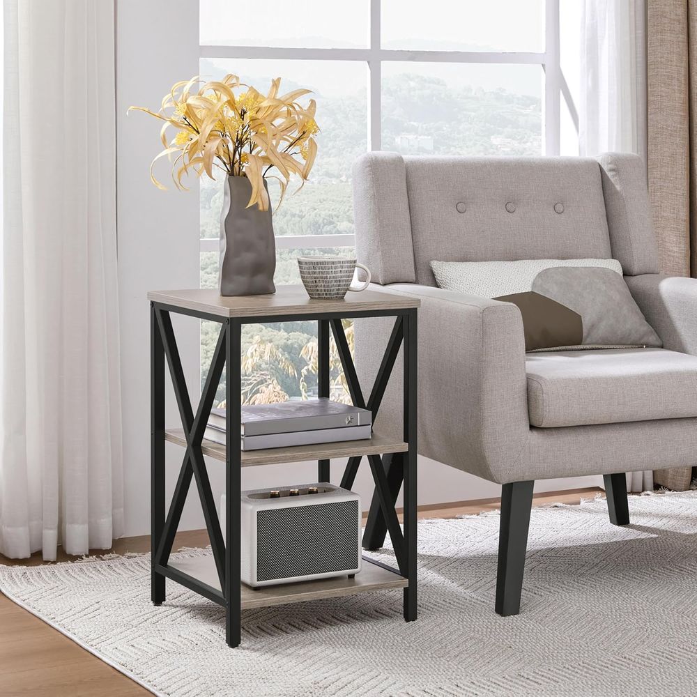 2-Piece Industrial Style 3-Tie - Desk Setup Shelves บทวิจารณ์และราคา