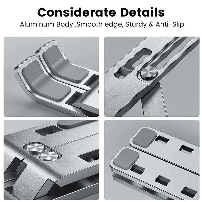 Aluminum Alloy Laptop Holder N - Desk Setup For Laptop บทวิจารณ์และราคา