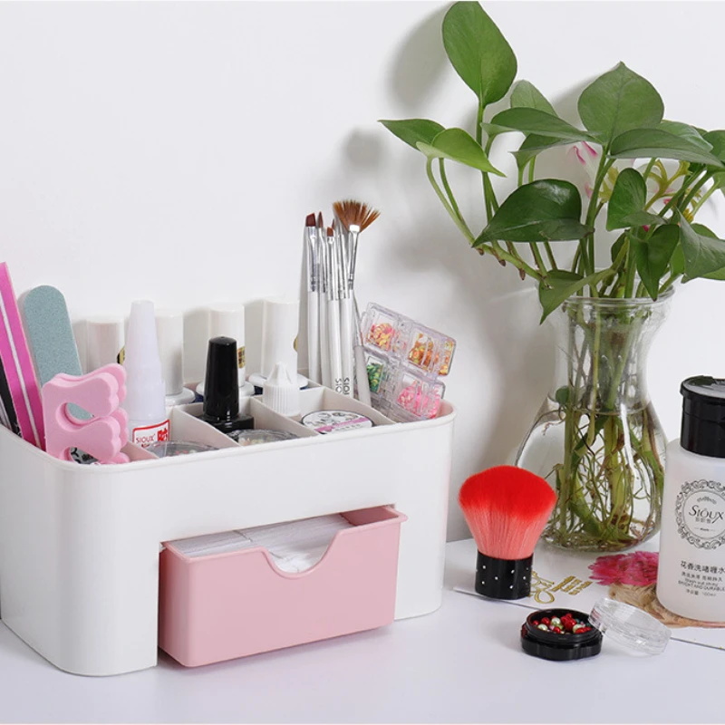 Nail Art Organizer Desktop Dra - Desk Setup Shelves บทวิจารณ์และราคา