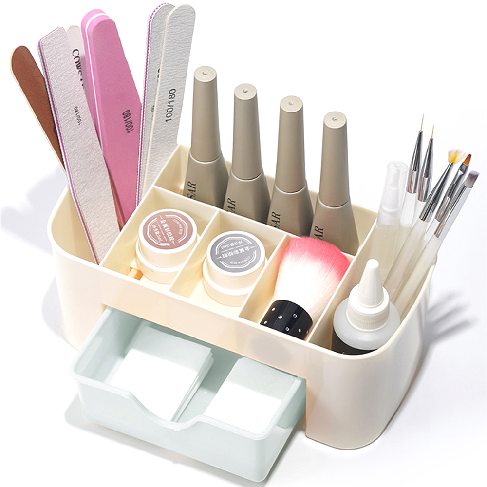 Nail Art Organizer Desktop Dra - Desk Setup Shelves บทวิจารณ์และราคา