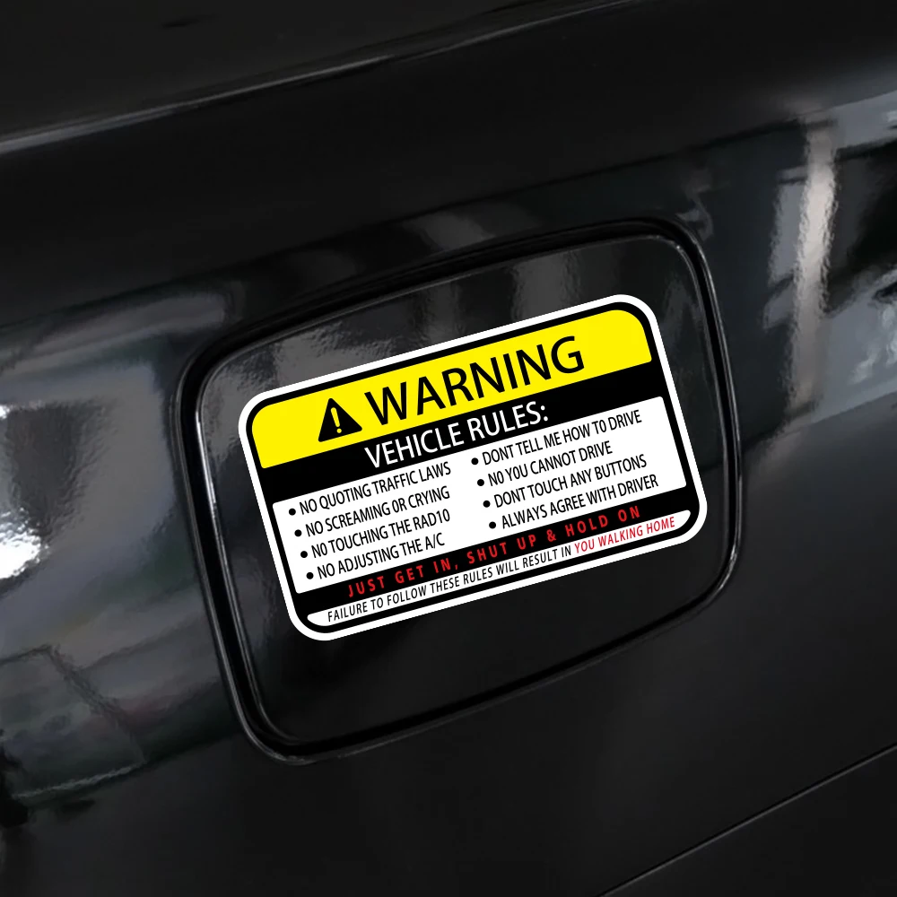 13x7.7cm Warning Words Car Sti - Desk Setup For Laptop บทวิจารณ์และราคา
