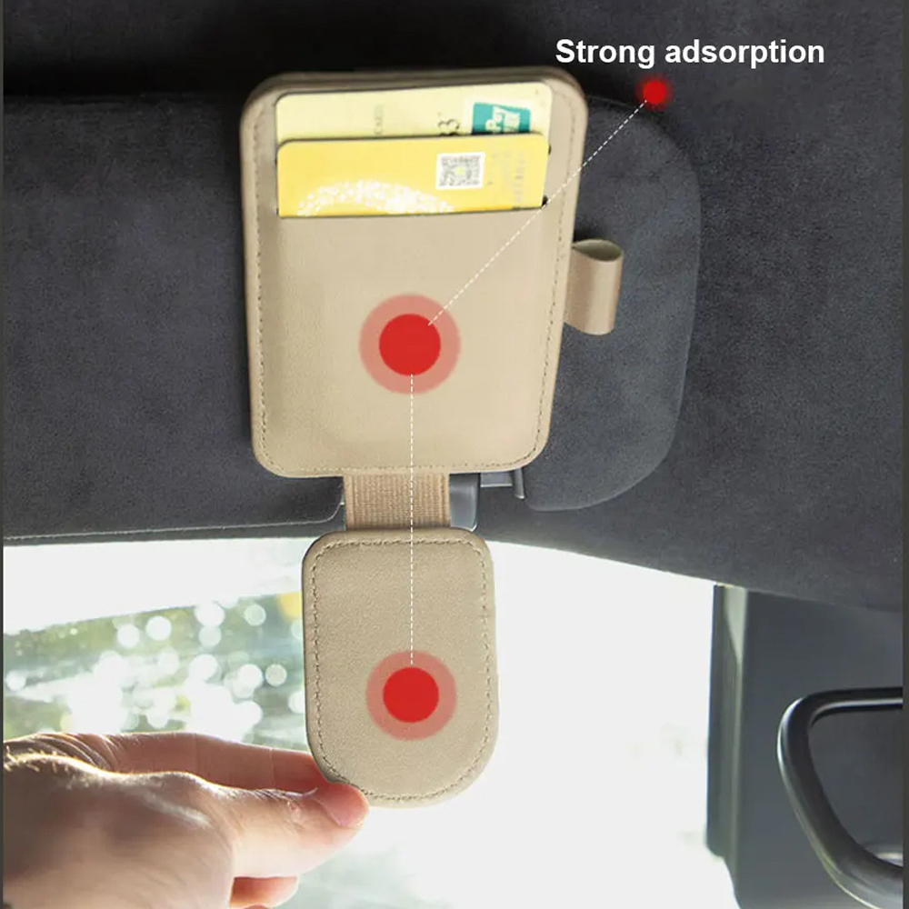 Multifunctional Pu Leather Car - Pen Cup Magnetic บทวิจารณ์และราคา