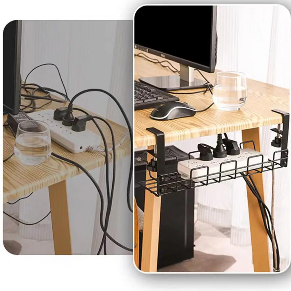 Cable Management Box Under Des - Desk Setup Shelves บทวิจารณ์และราคา