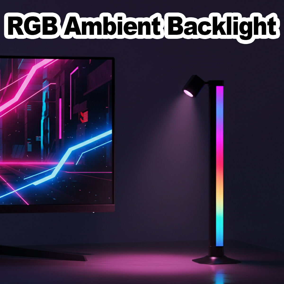Smart Light Bar LED RGB Music  - Desk Setup Background บทวิจารณ์และราคา