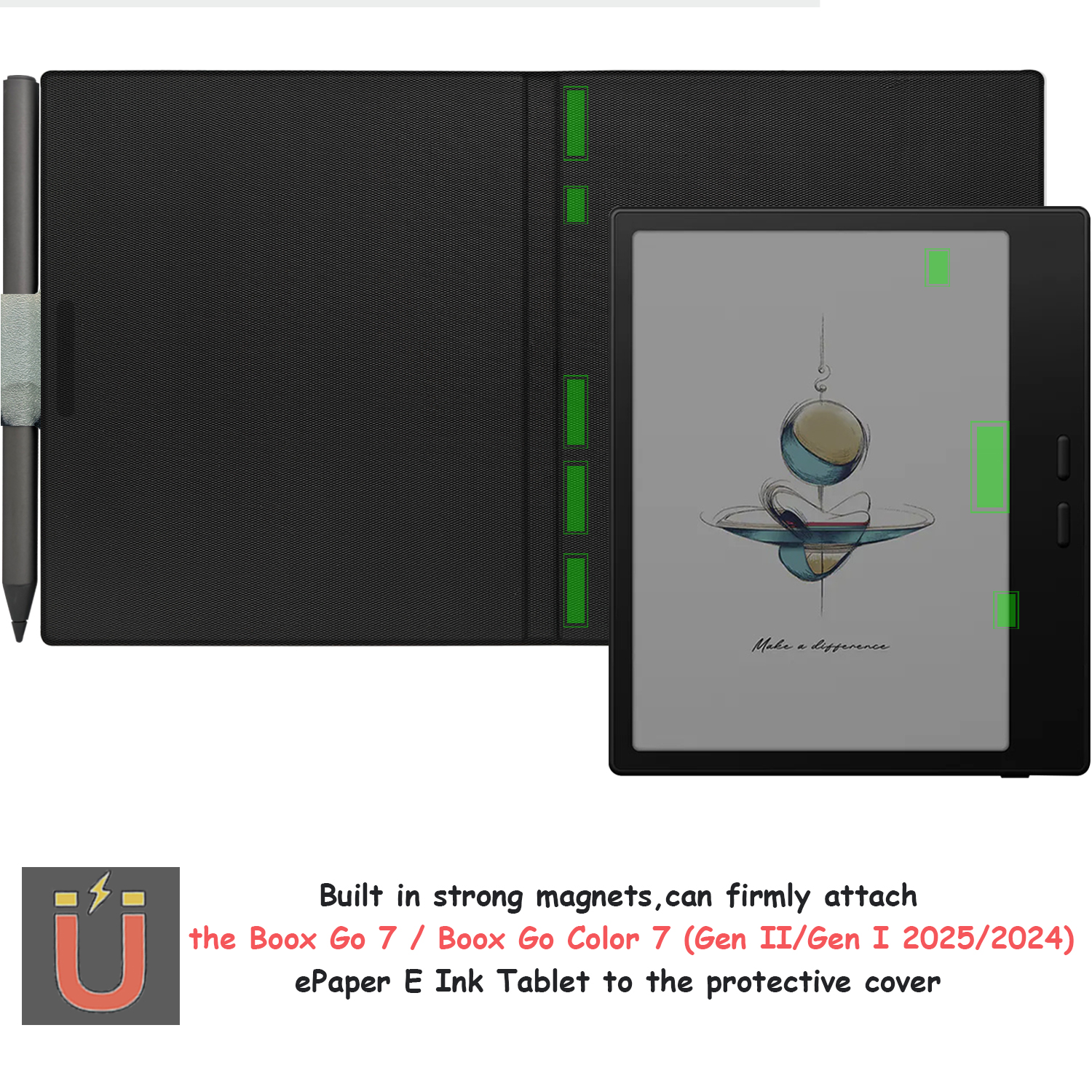 Magnetic Case for Boox Go Colo - Pen Cup Magnetic บทวิจารณ์และราคา