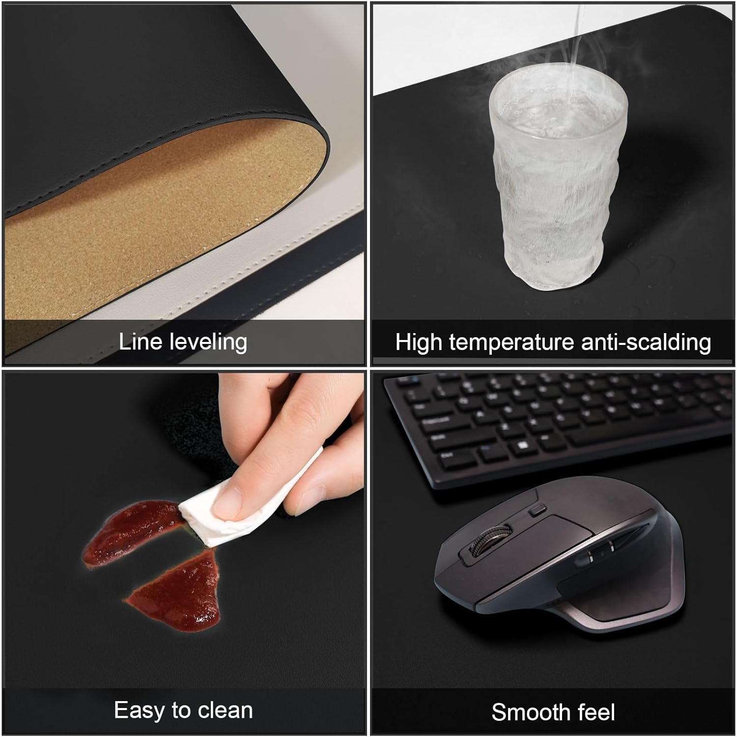 Dual Sided Desk Mat,Leather De - Desk Setup Gadgets บทวิจารณ์และราคา