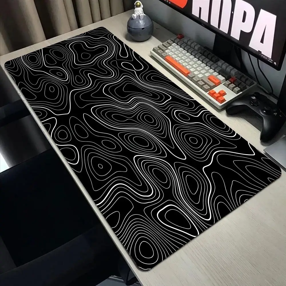 Abstract Fluid Gaming Mouse Pa - Desk Setup Gadgets บทวิจารณ์และราคา