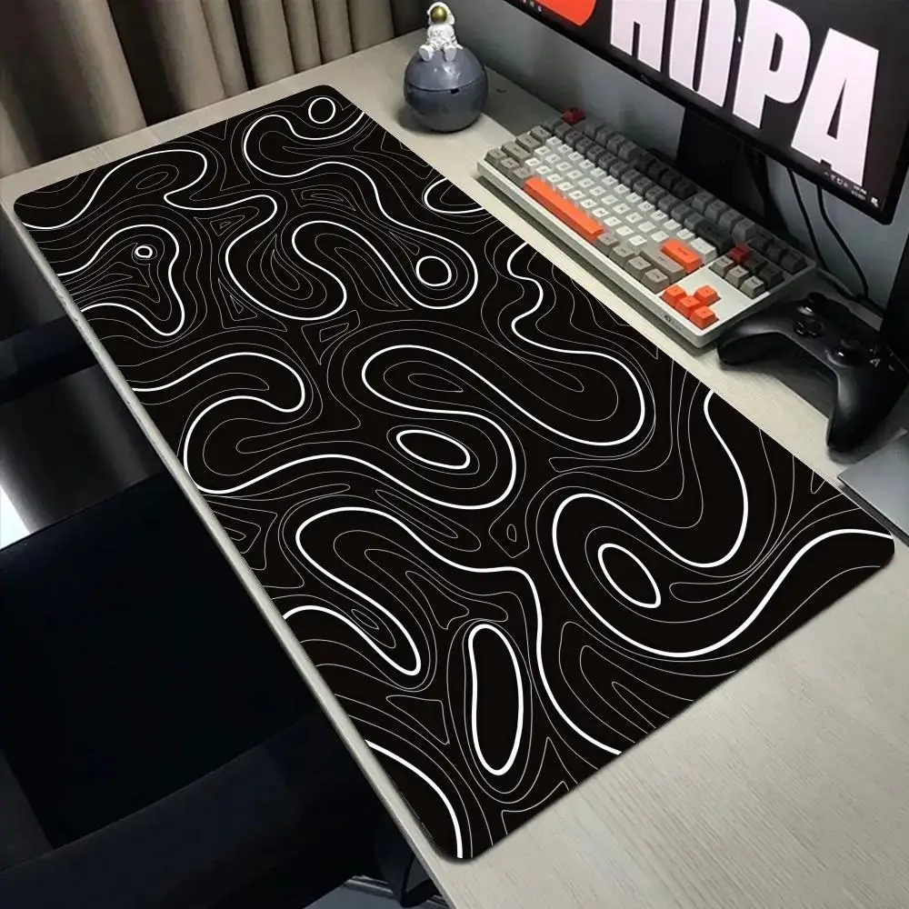 Abstract Fluid Gaming Mouse Pa - Desk Setup Gadgets บทวิจารณ์และราคา