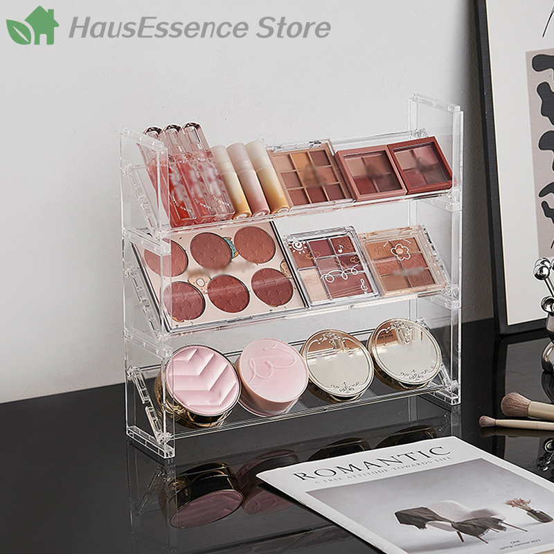 ※3-layer Acrylic Cosmetics Dis - Desk Setup Shelves บทวิจารณ์และราคา