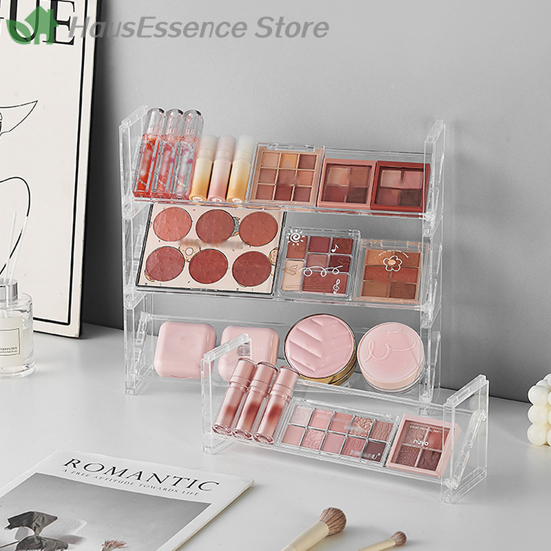 ※3-layer Acrylic Cosmetics Dis - Desk Setup Shelves บทวิจารณ์และราคา