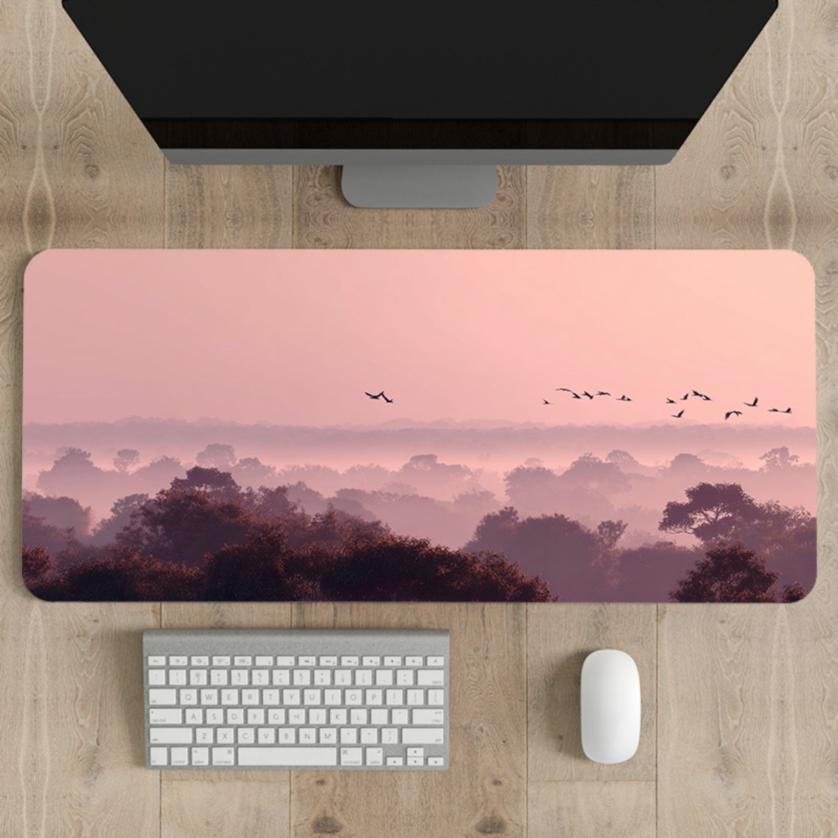 Dreamy Pink & Purple Sky XL mo - Your Desk Setup บทวิจารณ์และราคา