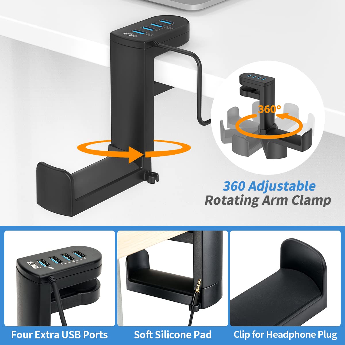 KWIFOTOS PC Gaming Headphone S - Desk Setup Game บทวิจารณ์และราคา